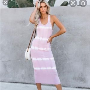 Tye dye dress blush never worn